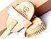 Essential Living: 3-Piece Dry Brushing Spa Kit - 1 Face Brush, 2 Body Scrub Brushes and a Cotton Bag - Body and Skin Care for Exfoliation, Blood Circulation and Lymphatic System Stimulation Support
