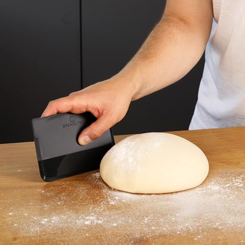 BREADLYST® Premium Teigschaber Set – Teigkarte, Teigspachtel und Teigschneider mit gerader & runder Kante (14,5 cm) – BPA-freier… – Ansicht 6