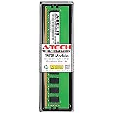 A-Tech Server 16GB DDR4 2400MHz PC4-19200 ECC UDIMM 2Rx8 Dual Rank 1.2V ECC Unbuffered DIMM 288-Pin Server & Workstation RAM Memory Upgrade Module (A-Tech Enterprise Series)