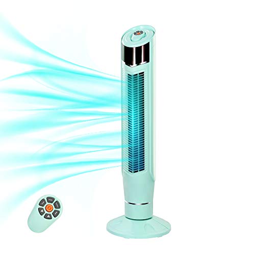 Photo 1 of Antarctic Star Tower Fan 360°Oscillating Fan Quiet Cooling 24H Timer Remote Control Powerful Standing 8 Wind Speed 3 Wind Modes Bladeless Floor Fans Portable LED Display