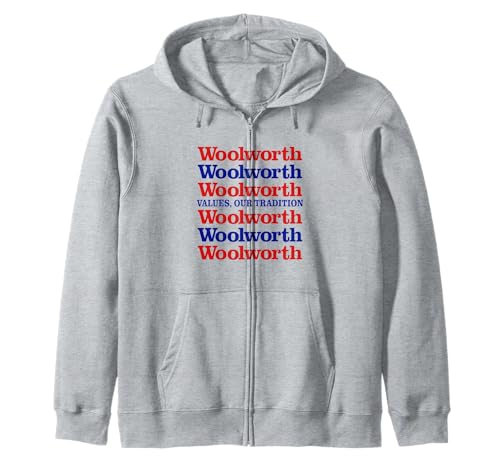 Woolworth Store Retro Vintage Zip Hoodie