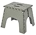 Składany taboret do wchodzenia, stołek kuchenny, podnóżek dla dzieci, składany, z tworzywa sztucznego, obciążenie do 150 kg (kolor szary mieszany)