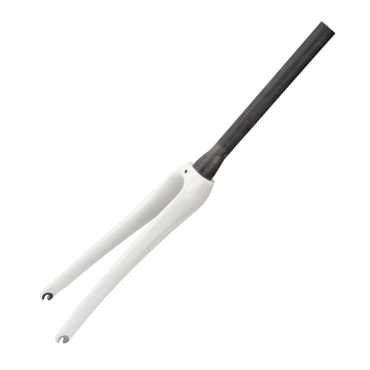 WIQUYBML 1-1/8" 700C 3K T800 Road Bike Fork Carbon Fiber Rigid 28.6mm Threadless Straight Tube Superlight Front Forks(White)
