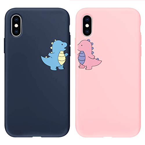 Yoedge Funda para iPhone X [2 Unidades], Silicona Mate Ultra Thin TPU Cubierta Transparente Movil Carcasa Antigolpes Delgado Protector Case...