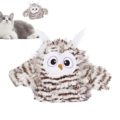Juguete interactivo para gatos con forma de búho automático y lavable 4