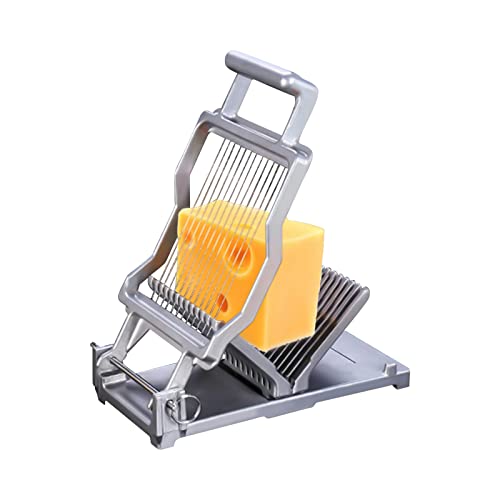 Commercial Cheese Slicer Equipped with 1cm and 2cm Stainless Steel Wire Cheese Cutter Household Butter Cutting Board Machine Blade Replaceable Stainless Steel Kitchen Cutter Tools for Cheese Butter