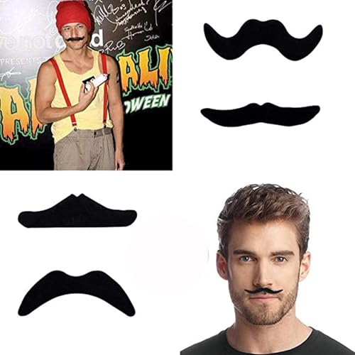 Image of Frenchman Beret Women Men, Mustache Halloween Mime Costume Accessory Beanie Caps Classic Wool Winter French Hat Free Size