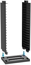 Tour de rangement habituelle pour jeux DVD et disques Blu-ray. Comprend des supports de manettes pour DVD, jeux et accessoires, organisateur d'affichage peu encombrant (TP4-19280)