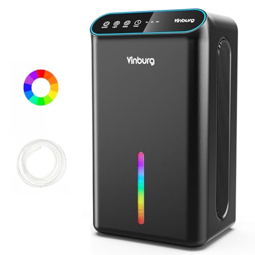 Dehumidifier for Home 1000 sq.ft - Small Quiet Dehumidifier with