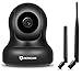 Produktbild Dericam 1080P Home Wireless Überwachungskamera, Pan/Tilt Control, 4X Digitalzoom, Nachtsicht und Zwei Wege Gespräch, Baby Pet Veranda Monitor, Alternative Antenne, P2, Schwarz