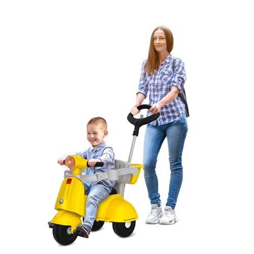 Triciclo Banderetta C/Capota Passeio & Pedal (Amarelo) Bandeirante