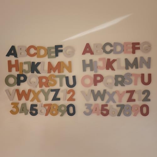 mushie Foam Letters & Numbers Bath Play Set (Sol) | 26 Pieces for Ages 3 Years+ | Floating Foam for Kids and Toddlers by mushie - Used condition - Image 2