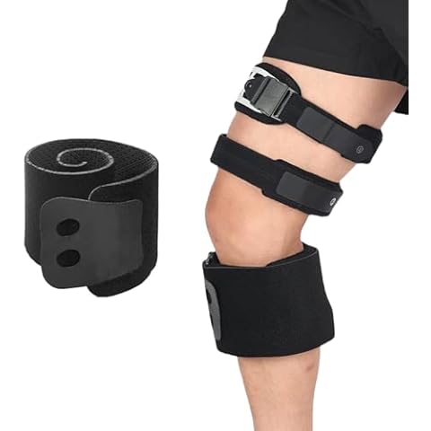 Orthomen Knee Brace Anti-Slip Strap, Adjustable Anti Slip Strap for Knee Brace Support to Prevent Skin Chafing and Knee Brace Slipping, Suitable for Most Knee Braces, Universal Size Cover