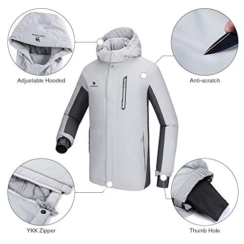 image for CAMEL CROWN Ski Jacket Men Waterproof Warm Cotton Winter Snow Coat Mou