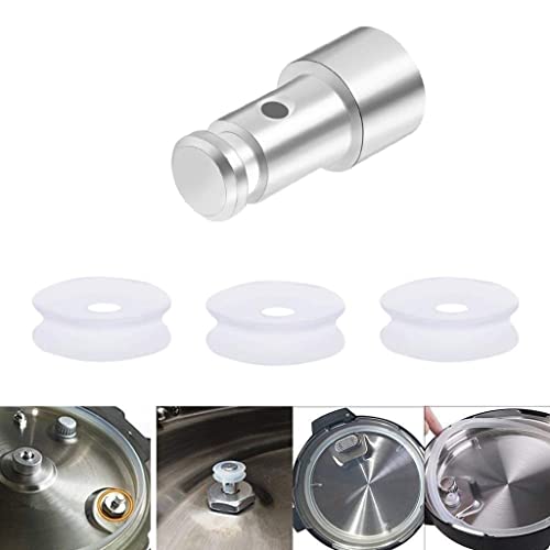 Kit de reemplazo de flotador para olla de presión. 1 flotador metálico + 3 juntas de silicona para olla de presión eléctrica y de estufa. miniatura 3