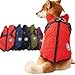 犬 暖かい ベスト ハーネス付きで着せやすい アウター コート ジャケット ファスナー フリース 背中 開き ダウンベスト 犬の服 犬服 いぬ 防寒 冬 秋 春 雨 雪 散歩