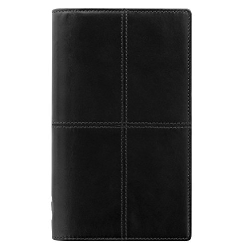 ファイロファックス クラシックステッチ システム手帳 スリム ブラック 028514