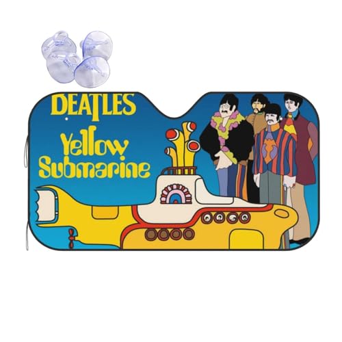 サンシェード 車 フロント 車用サンシェード かわいい ビートルズ 遮光サンシェード 遮光 断熱 カバー 遮光 遮熱 紫外線対策 日焼け防止 S