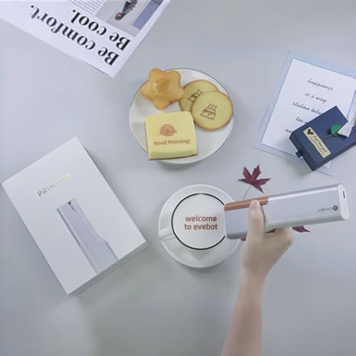 Mini imprimante jet d'encre de qualité alimentaire pour personnaliser vos gâteaux et mousses de café