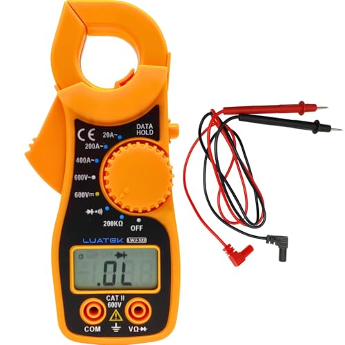 Multímetro Digital Portátil Profissional com Detector de Tensão e Corrente Visor Digital LCD 600v -
