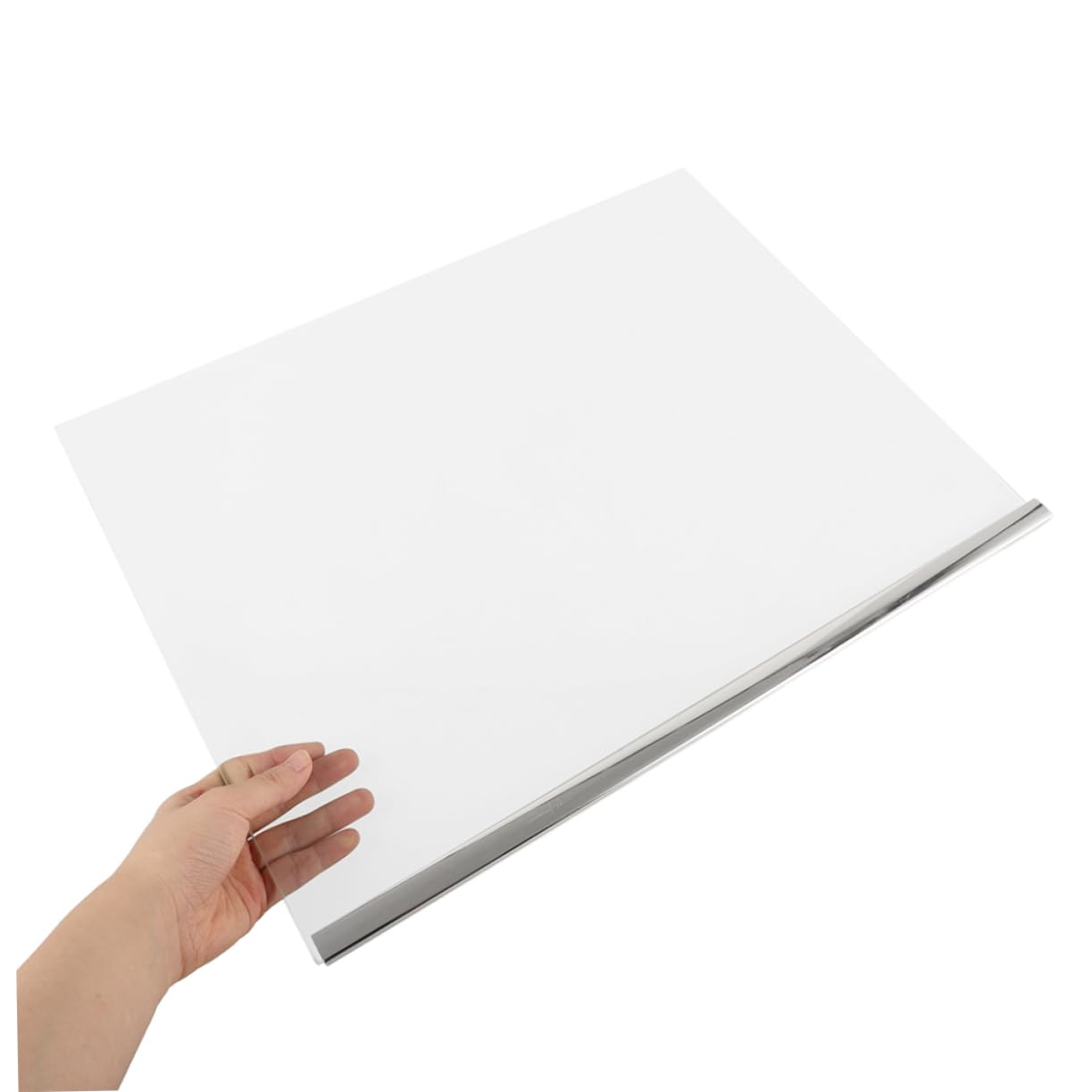 Lurrose Ripiano in Vetro Temperato Per Frigorifero, Organizer Interno Regolabile, Ripiano Portaoggetti Resistente, Facile Da Pulire, Compatibile Frigoriferi Domestici, Dimensioni 410x300 Mm