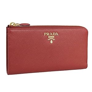 [プラダ] 財布 レディース アウトレット 長財布 札入れ レッド PORTAFOGLIO LAMPO 1ML030 SAFFIANO PRADA [並行輸入品]