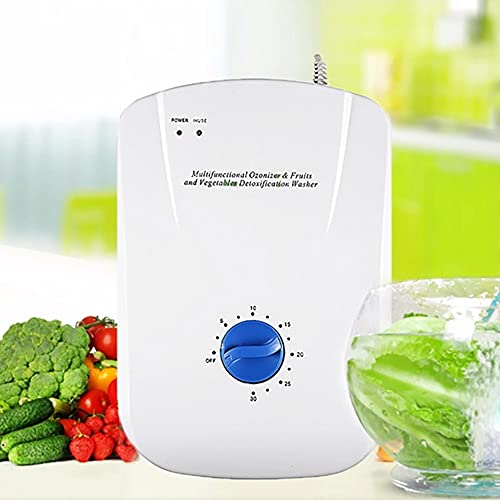 Queenser Gerador de ozônio multifuncional para frutas, vegetais, ar, purificador de ozônio, cuidados