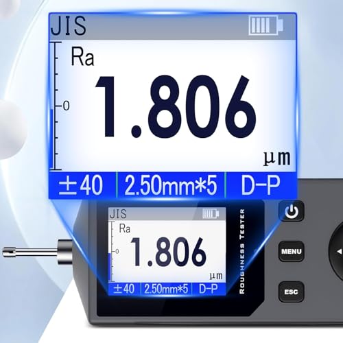 Image of GOYOJO GSR750 Surface Roughness Tester, High-Precision Digital Profilometer with 5 μm Diamond Stylus Inductive Sensor, Multi-Parameter Surface Finish Measurement for Engineering & Laboratory Use