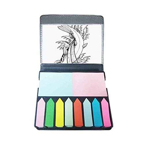 Boîte de marque-page auto-adhésive poisson pour indexation de livre