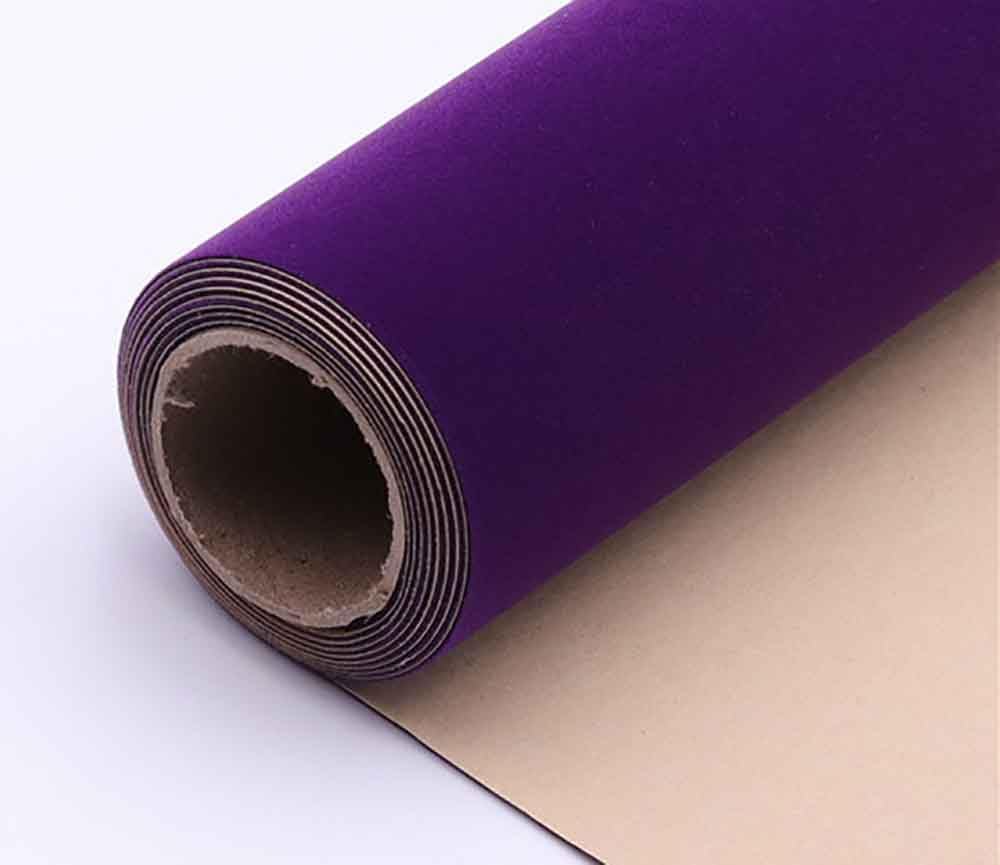 Velvet Rectangular Repair Patch, Self-Adhesive Flannel Fabric Patch, Multi Colors, Microfiber Patch， (Purple,50x120cm)
