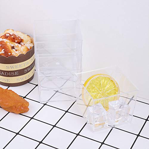 Recipiente de plástico rígido para sobremesa de 150 ml, 10 ml, recipiente descartável, para suflê, p