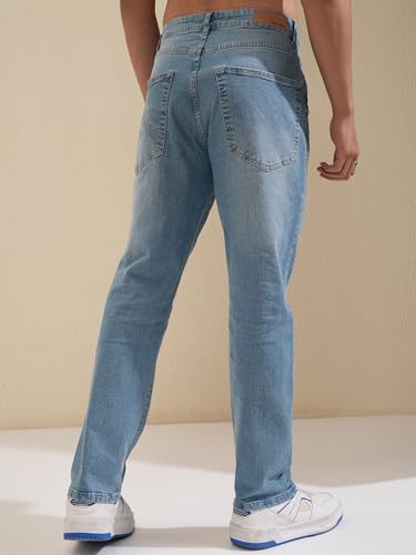Image of Highlander Men's Straight Fit Jeans | Stretchable | Everyday Comfort & Style| Jeans for Man