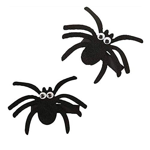 Pinzas de cabello de araña de Halloween para bebé miniatura 1