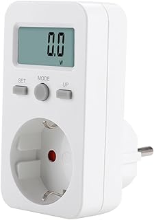 Veemoon Analyseur Prise de Mesure de Consommation Électrique avec Affichage Prise de Électrique Pratique et Durable Détecteur de Coûts Énergétiques pour Consommation