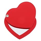 Design élégant : sa forme de cœur stylée et sa couleur font de ce miroir un accessoire de mode, un miroir de poche ou un mini miroir de maquillage
