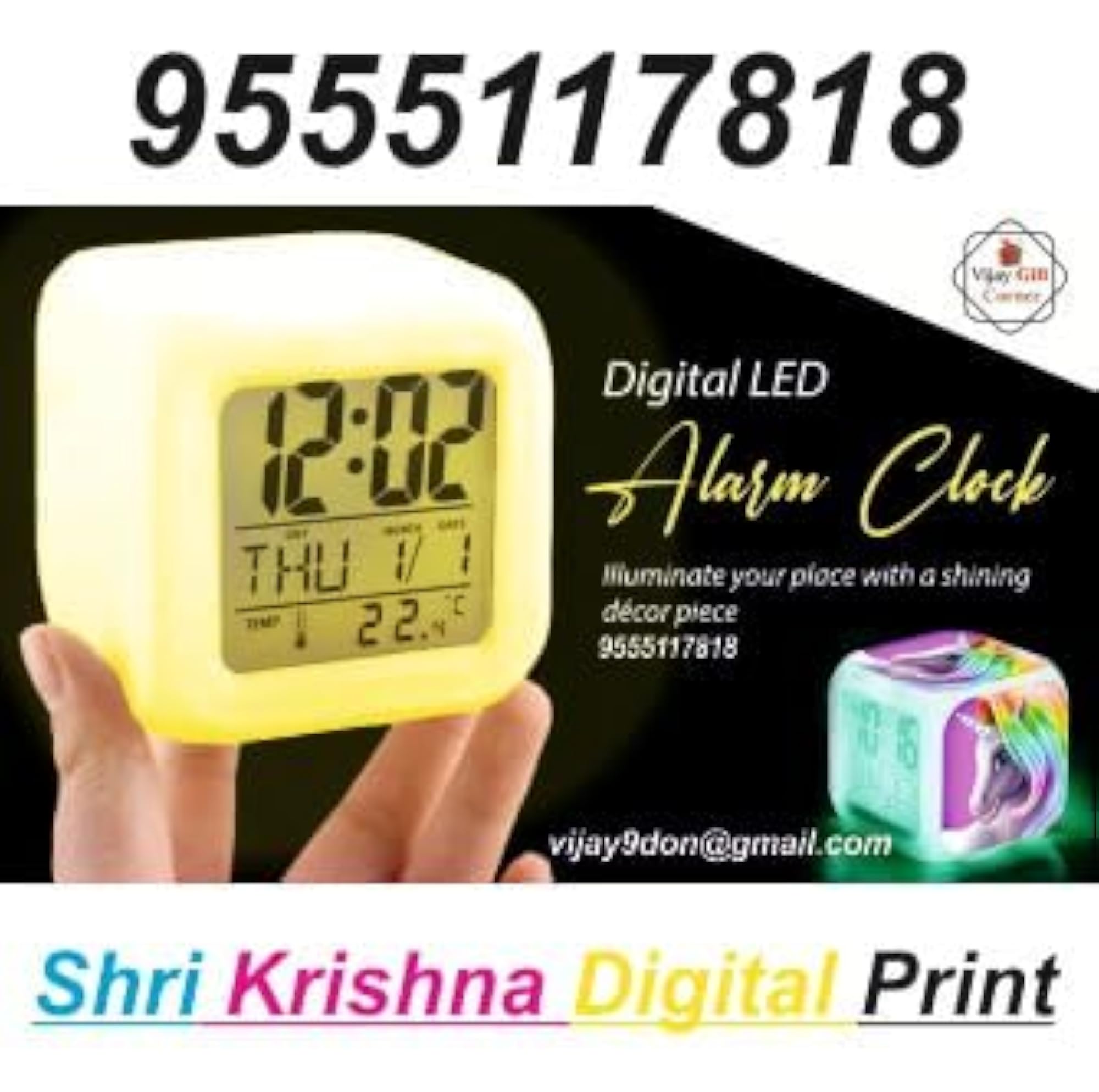 Digital LCD Clock with Voice Talking Function