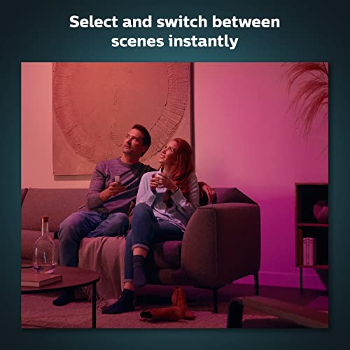 Bundle of New Version Philips Hue White and Color Ambiance Extra Bright Dimmable Recessed LED Smart 6"Downlight for Retrofit Cans, 4 Pack + Philips Hue v2 Smart Dimmer Switch and Remote, White - image 4