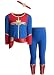 Captain Marvel Toddler Girls Costume Long Sleeve T-Shirt Leggings & Headband Set 2T