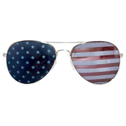 OWL Óculos de sol aviador piloto para mulheres e homens, tamanho médio, dourado, preto, prata, bronze, armação de metal colorida, Lente bandeira nº 2 - Armação prateada, 137mm