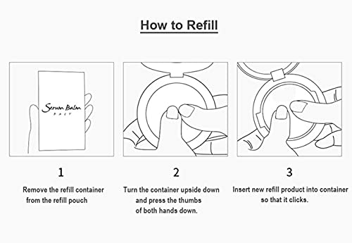 Julia RIACE Brilliant Serum Balm Pact - 1 Extra Refill #23 Nude Beige Triple Functional Cushion Foundation Pact Whitening, Anti-wrinkle, UV Block SPF 50+ PA+++