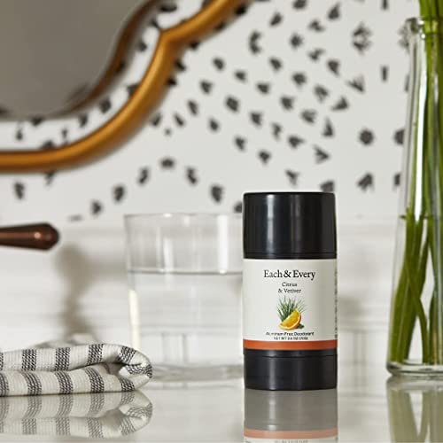 Each & Every 3-Pack, Natural Aluminum-Free Deodorant For Sensitive Skin Made With Essential Oils, 2.5 Oz. (Lavender & Lemon, Citrus & Vetiver, And Coconut & Lime) #TOP7