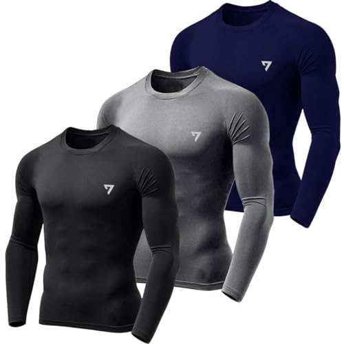 Kit 3 Camisetas Térmicas Masculinas Segunda Pele Camisa UV50