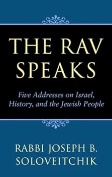 Hardcover The Rav Speaks Book