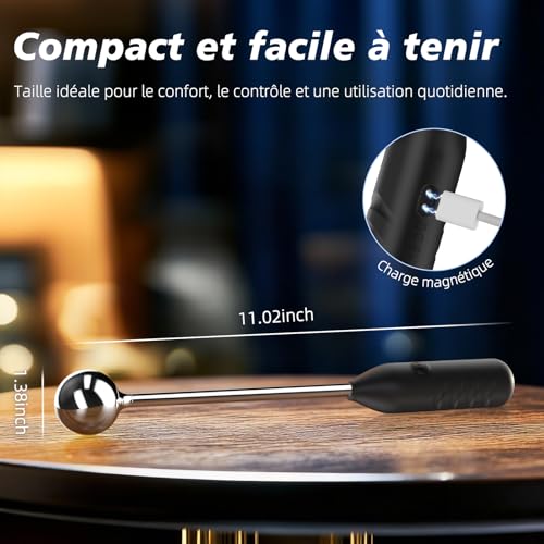 Gode vibro-masseur avec tête flexible pour surmonter les difficultés de stimulation intime