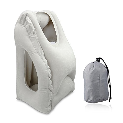 KAINSY Travel Pillow, Portable Multifunctional Inflatable Travel Pillows for Airplanes, Trains, Cars, Home, Camping, Office Napping Pillow, for Family, Friends, Colleagues