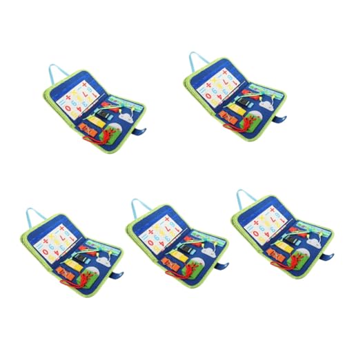 Totority 5 Conjuntos De Placa De Aprendizagem De Feltro Aprender A Amarrar Sapatos Brinquedo Bebê Li