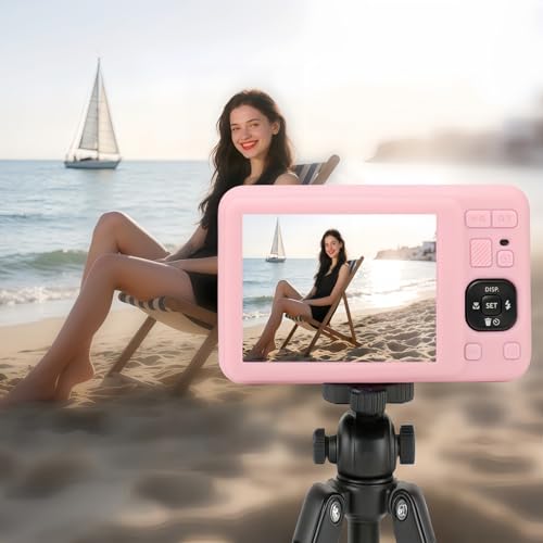 Funda silicona para Kodak PIXPRO FZ55 rosa miniatura 3