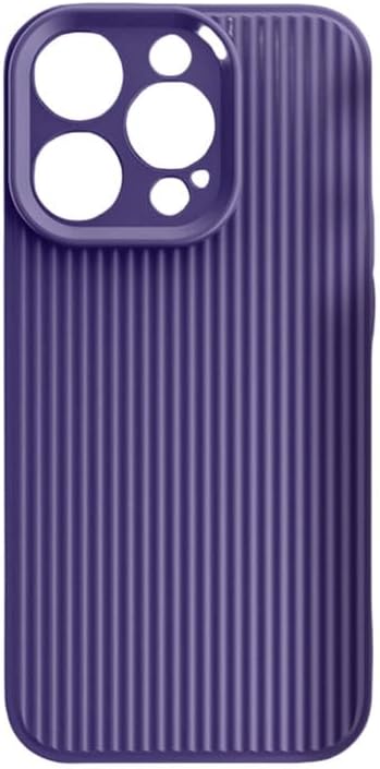 Matte Corrugated Liquid Silicone Case for iPhone 15 14 13 12 Pro Max Phone Case for iPhone 14 15 Stripe Shockproof Cover,Dark Grey,for iPhone 12