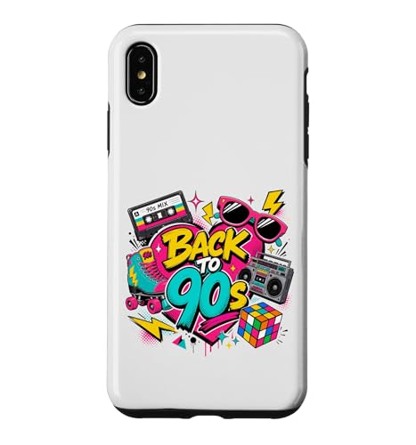 ���B���e�[�W Back to 90�N�� ���g�� �J�Z�b�g ���W�J�Z ���[���[�X�P�[�g �L���[�u �X�}�z�P�[�X iPhone XS Max �p