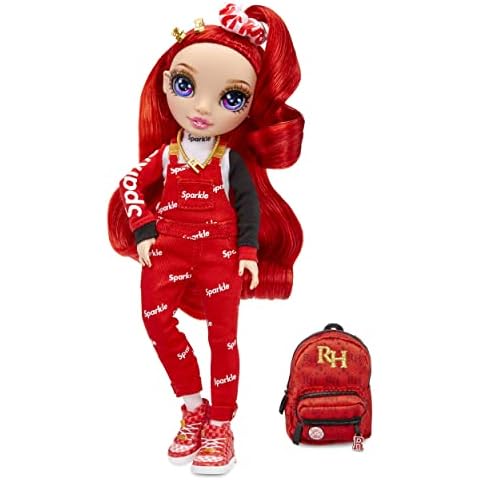 Rainbow High 579953EUC Jr. High-Ruby Anderson ANDERSON-9-Inch (23cm) Red Fashion Doll with Outfit & Accessories-Includes Fabric Backpack with Open & Close Feature-Gift & Collectable for Kids Ages 6+ Cover